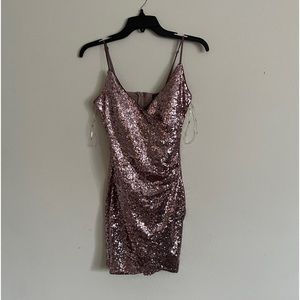 Rose gold dress